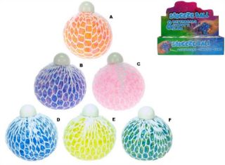 Obrázek z Míček síťkový s kuličkami 7cm, 6dr (12) 